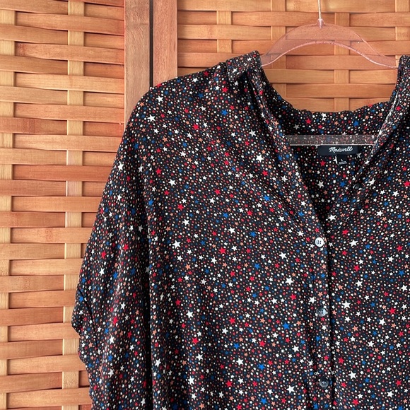Madewell Central Drapey Shirt in Starry Night - Picture 4 of 7